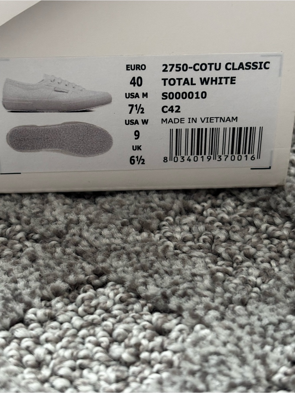 Superga White Women's Classic Canvas Slip-On Sneaker - Picture 4 of 7